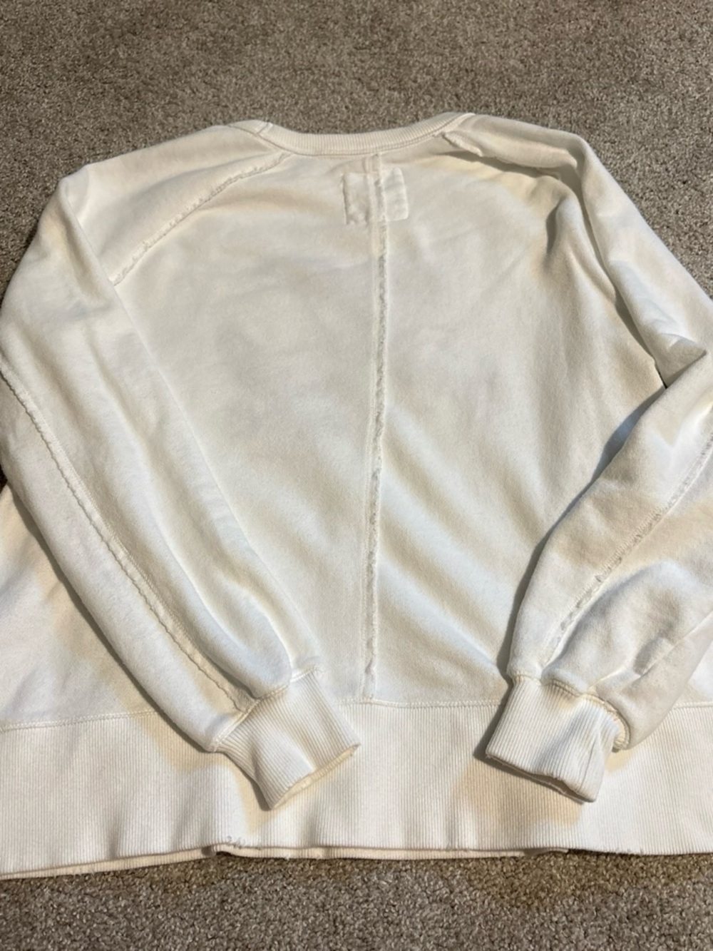 Aerie White 'N.E. Maine LobsterGraphic Crewneck Sweater Women Size XXS Oversize - Picture 5 of 5